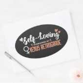 Self Love Black Ovale Sticker (Envelop)
