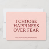 Self-Love Card, Custom Gift, Inspirational Message Feestdagenkaart (Voorkant)