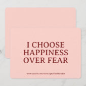 Self-Love Card, Custom Gift, Inspirational Message Feestdagenkaart (Voorkant / Achterkant)