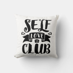 Self Love Club Custom Background Color Kussen