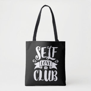 Self Love Club Custom Background Color Tote Bag