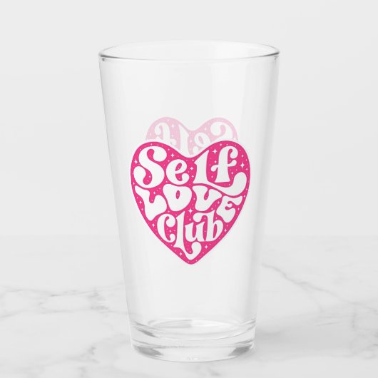 Self Love Club Glass Glas (Voorkant)