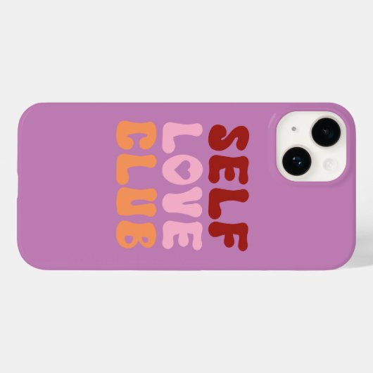 Self Love Club iPhone Case (Achterkant (horizontaal))