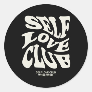 Self Love Club Ronde Sticker