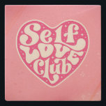 Self Love Club Stenen Onderzetter<br><div class="desc">🖤</div>