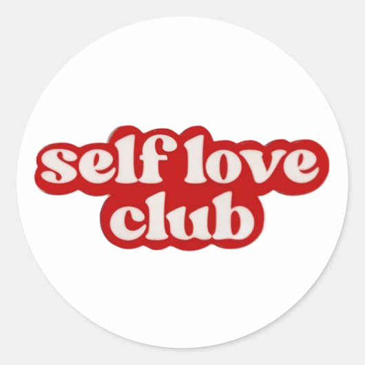 Self Love Club Sticker (Voorkant)