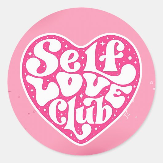 Self Love Club Sticker (Voorkant)