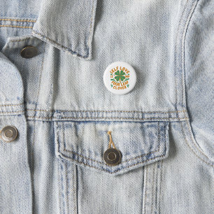 Self Love Four Leaf Clover Button - Motivatie