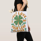 Self Love Four Leaf Clover Canvas tas -Inspirerend (Dichtbij)