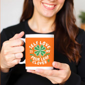 Self Love Four Leaf Clover Motivatie Koffiemok