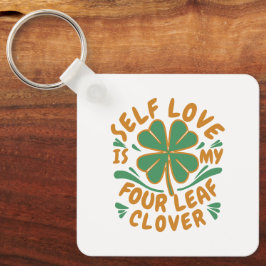 Self Love Four Leaf Clover Sleutelhanger -Inspirer