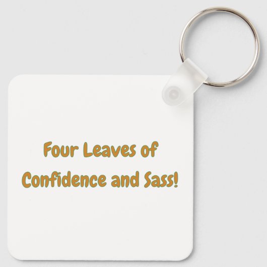 Self Love Four Leaf Clover Sleutelhanger -Inspirer (Achterkant)