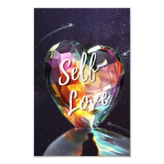 Self Love Galaxy Hart Inspirerend Uitbreiding Foto Afdruk (Voorkant)
