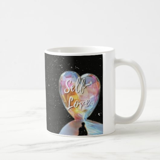 Self Love Galaxy Heart Unisex Mok (Rechts)