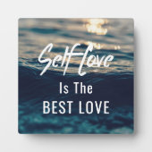 Self Love is de beste liefdesplaque met Easel Fotoplaat (Voorkant)