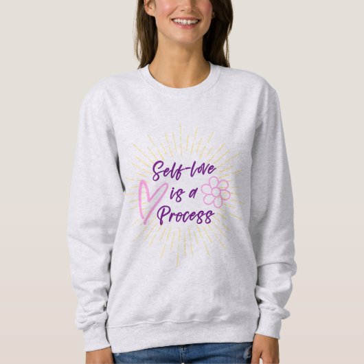 Self Love is een Paarse en roze sweatshirt (Voorkant)