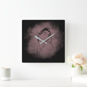 Self-Love Line Art Clock – "Love Yourself" Design Vierkante Klok (Huis)