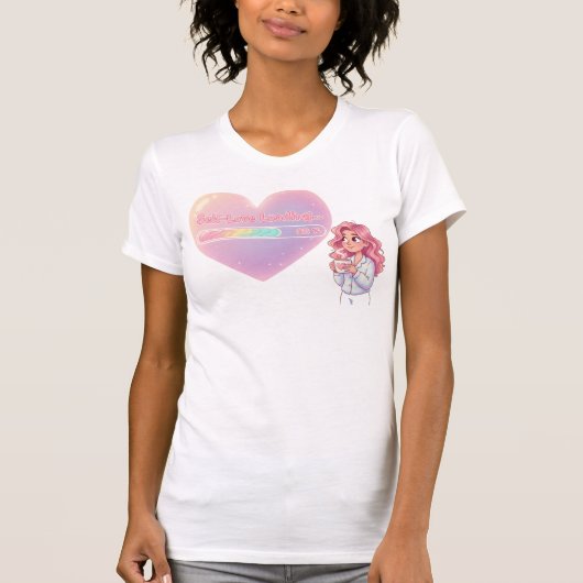 Self-Love Loading – 80% and Rising - Self-Care T-shirt (Voorkant)