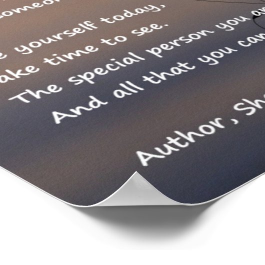 Self Love Poetry Art Print (Hoek)