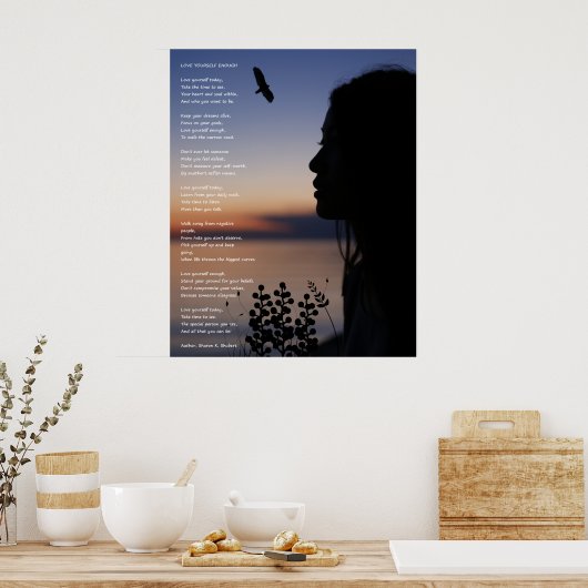 Self Love Poetry Art Print (Keuken)