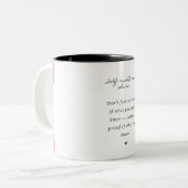 Self-Love Quote Mug Tweekleurige Koffiemok (Voorkant links)