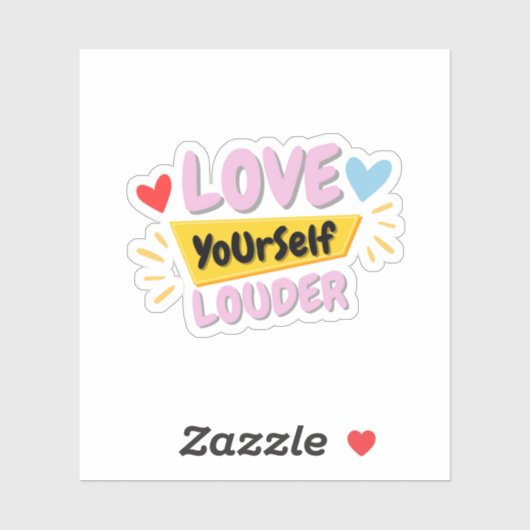 Self Love Quote Sticker  (Vel)