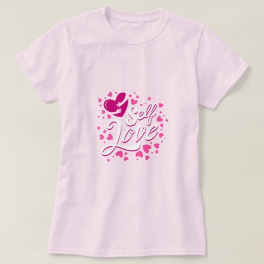 Self Love T-Shirt Design – levendig en Inspirerend (Design voorkant)