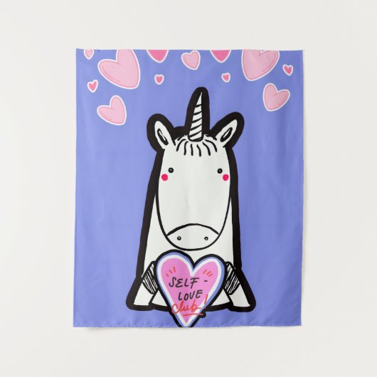 Self-Love Unicorn Wandkleed (Voorkant)