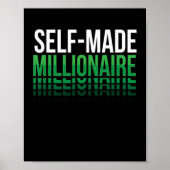 Self Made Millionaire Rich Poster (Voorkant)