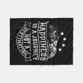 Self-motivation By Mr.y.t. Hapness Is A Journey, N Fleece Deken (Voorkant (Horizontaal))