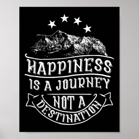 Self-motivation By Mr.y.t. Hapness Is A Journey, N Poster (Voorkant)