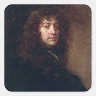 Self Portrait, 1665-70 (olie op canvas) Vierkante Sticker