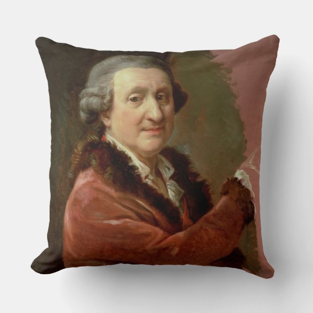 Self Portrait, 1773-87 (olie op canvas) Kussen (Voorkant)