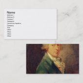 Self Portrait, 1787 (olie op canvas) 2 Visitekaartje (Voorkant / Achterkant)