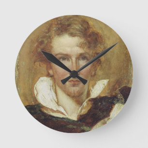 Self Portrait, 1823 (olie op papier op paneel) Ronde Klok