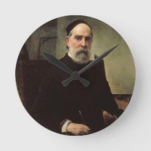 Self Portrait, 1878 (olie op canvas) Ronde Klok