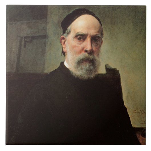Self Portrait, 1878 (olie op canvas) Tegeltje (Voorkant)