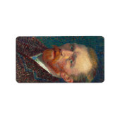 Self-Portrait, 1887 by Vincent van Gogh Etiket (Voorkant)