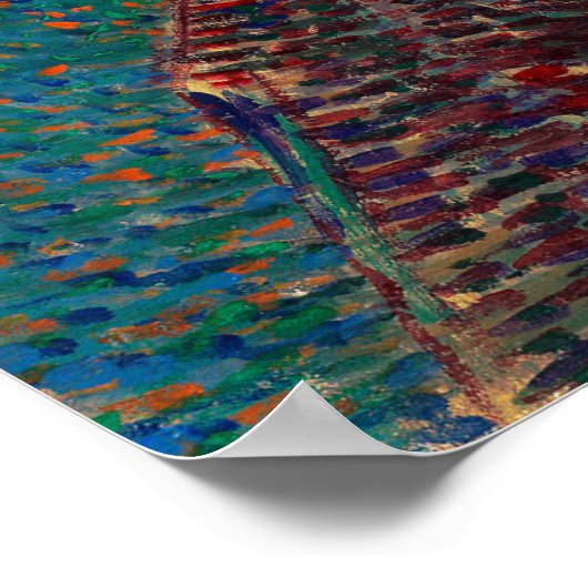 Self-Portrait (1887) van Vincent Van Gogh Poster (Hoek)