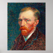 Self-Portrait (1887) van Vincent Van Gogh Poster (Voorkant)