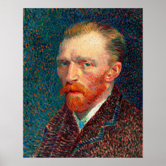 Self-Portrait (1887) van Vincent Van Gogh Poster