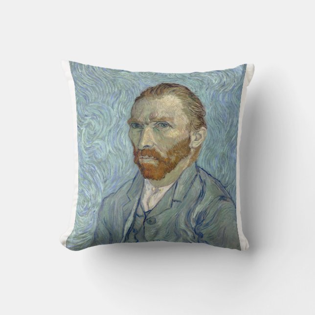 Self Portrait 1889 by Vincent van Gogh Kussen (Voorkant)