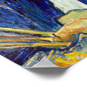 Self-Portrait (1889) van Vincent Van Gogh Poster (Hoek)