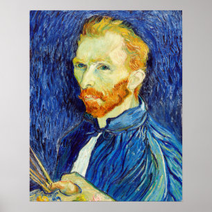 Self-Portrait (1889) van Vincent Van Gogh Poster