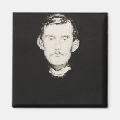 Self-Portrait (1895) van Edvard Munch Magneet (Voorkant)