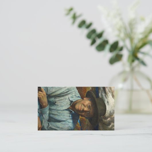 Self-Portrait, 1940, van Newell Convers Wyeth Visitekaartje (Staand voorkant)