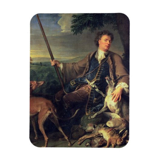 Self Portrait as a Hunter, 1699 (olie op canvas) Magneet (Verticaal)