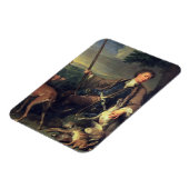 Self Portrait as a Hunter, 1699 (olie op canvas) Magneet (Linkerzijde)