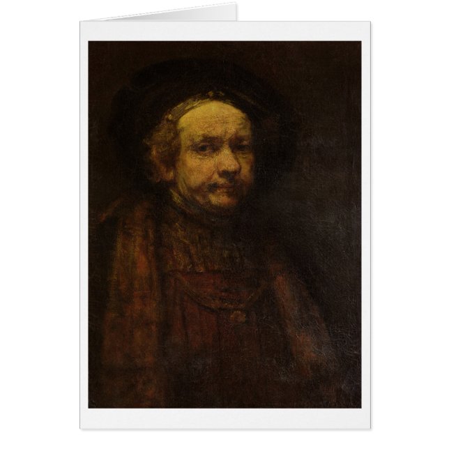 Self Portrait as an Old Man, c.1664 (olie op canva (Voorkant)