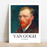 Self-Portrait by Vincent van Gogh Poster<br><div class="desc">Vincent Van Gogh's Self-Portrait (1887). Bekende kunstwerken</div>